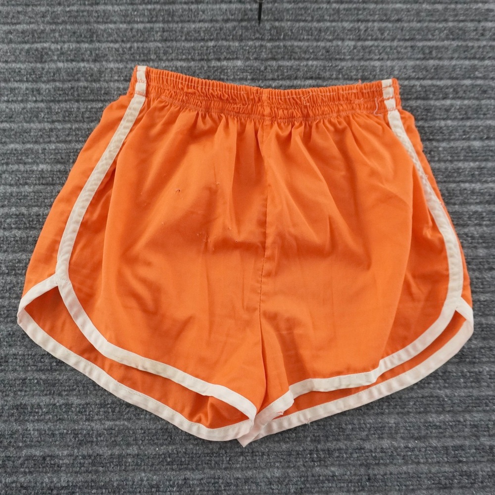 Vintage 60s Running Shorts Womens Small Orange Retro Dolphin Track Athletic